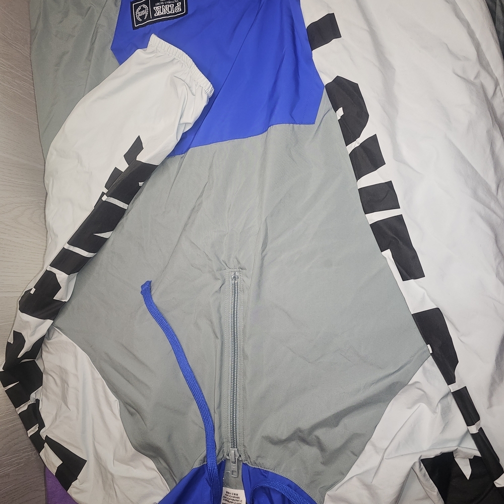 Victoria's Secret Pink L Quarter Zip Pullover Lightweight Windbreaker Jacket - Picture 4 of 6